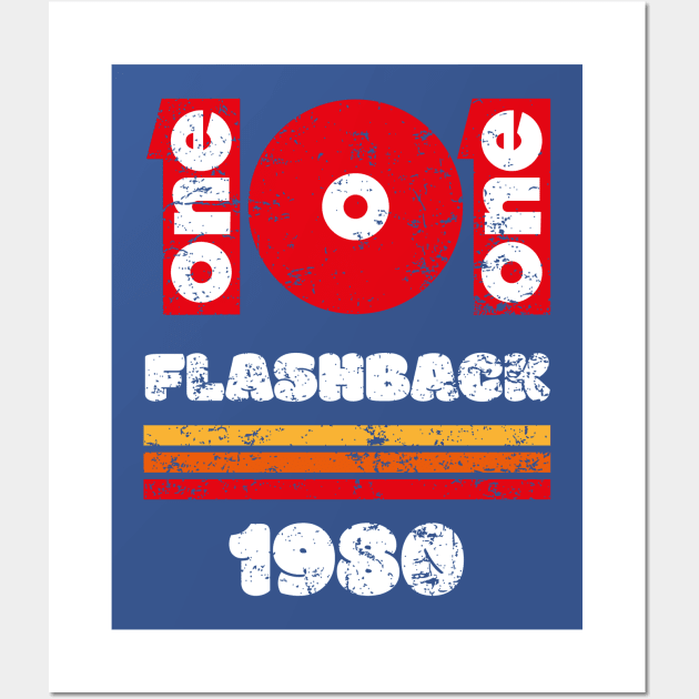 Flashback 80s One O One Drink Wall Art by TEEWEB